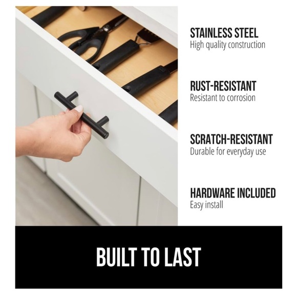 New Black Cabinet Handles - 15 Pack in original packaging - Picture 3 of 9